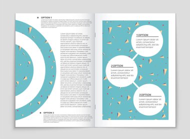 Soyut vektör düzen arka plan set. Sanat kalıp çizmek için, 