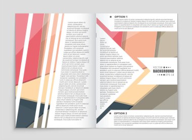 Soyut vektör düzen arka plan set. Sanat kalıp çizmek için, 