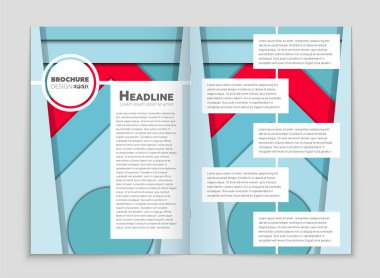 Soyut vektör düzen arka plan set. Sanat kalıp çizmek için, 