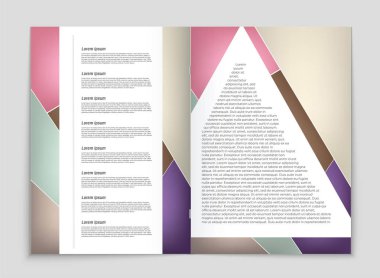 Soyut vektör düzen arka plan set. Sanat kalıp çizmek için, 