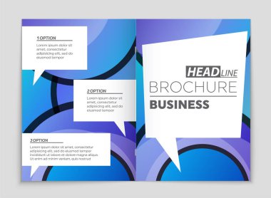 Soyut vektör düzen arka plan set. Sanat kalıp çizmek için, 