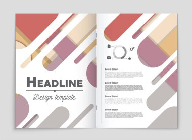 Soyut vektör düzen arka plan set. Sanat kalıp çizmek için, 