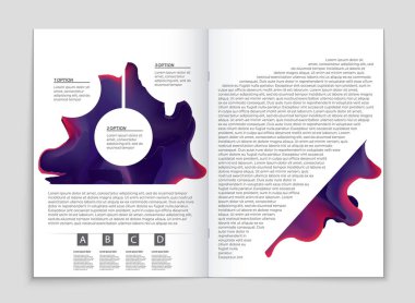 Soyut vektör düzen arka plan set. Sanat kalıp çizmek için, 