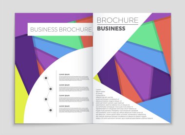 Soyut vektör düzen arka plan set. Sanat kalıp çizmek için, 