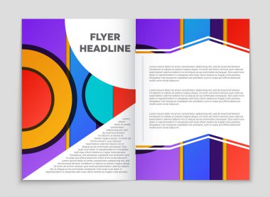 Soyut vektör düzen arka plan set. Sanat kalıp çizmek için, 