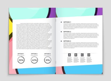 Soyut vektör düzen arka plan set. Sanat kalıp çizmek için, 