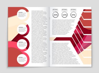 Soyut vektör düzen arka plan set. Sanat kalıp çizmek için, 