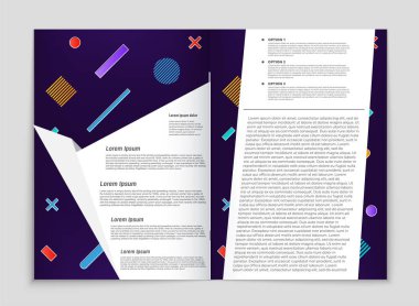 Soyut vektör düzen arka plan set. Sanat kalıp çizmek için, 