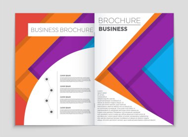 Soyut vektör düzen arka plan set. Sanat kalıp çizmek için, 