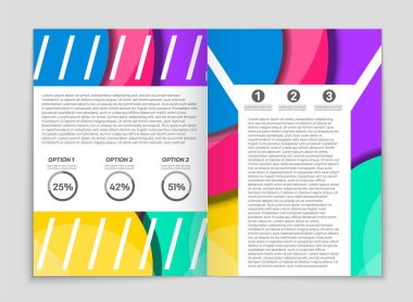 Soyut vektör düzen arka plan set. Sanat kalıp çizmek için, 