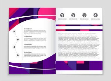 Soyut vektör düzen arka plan set. Sanat kalıp çizmek için, 