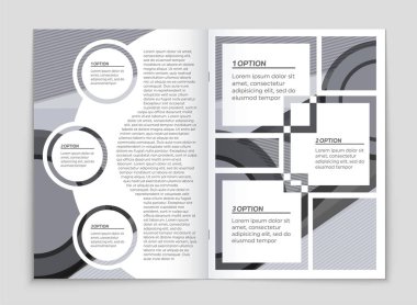 Soyut vektör düzen arka plan set. Sanat kalıp çizmek için, 