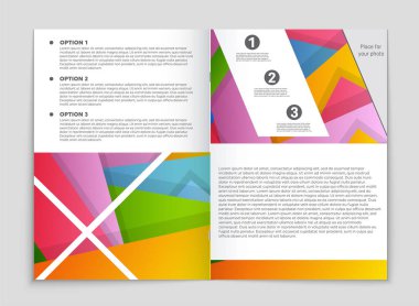 Soyut vektör düzen arka plan set. Sanat kalıp çizmek için, 