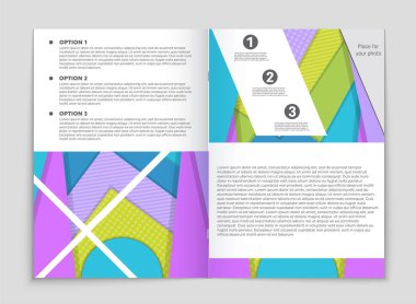 Soyut vektör düzen arka plan set. Sanat kalıp çizmek için, 