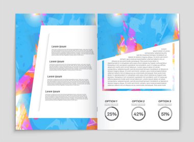 Soyut vektör düzen arka plan set. Sanat kalıp çizmek için, 