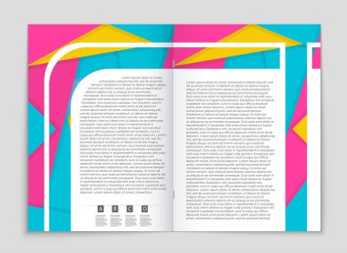 Soyut vektör düzen arka plan set. Sanat kalıp çizmek için, 