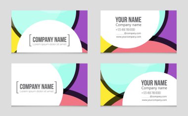 Soyut vektör düzen evin arka plan set.