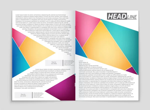 Set di sfondo astratto del layout vettoriale. Per la progettazione di modelli d'arte , — Vettoriale Stock