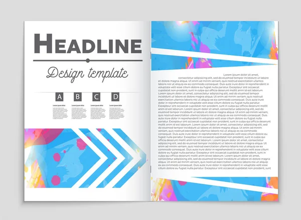 Conjunto de fundo de layout vetorial abstrato. Para design de modelo de arte , — Vetor de Stock