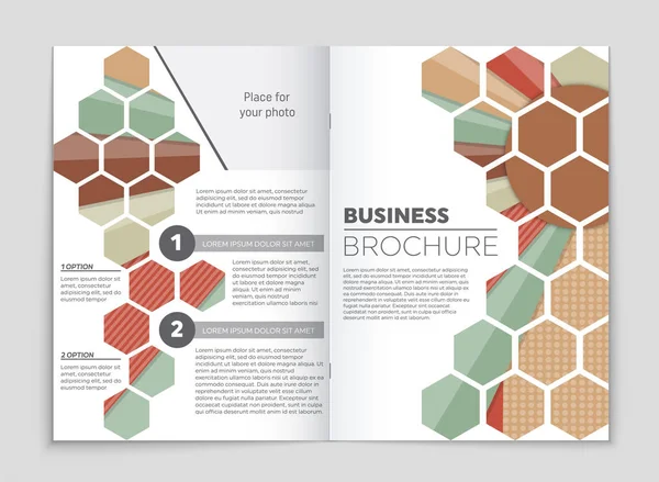 Set di sfondo astratto del layout vettoriale. Per la progettazione di modelli d'arte , — Vettoriale Stock