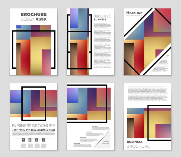 Abstrakta vektor layout hus bakgrund set. — Stock vektor