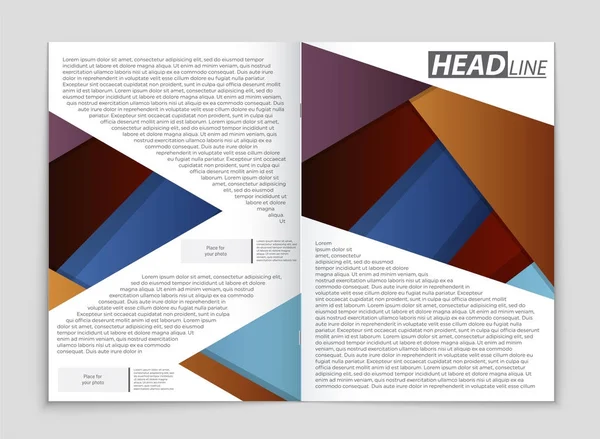 Set di sfondo astratto del layout vettoriale. Per la progettazione di modelli d'arte , — Vettoriale Stock