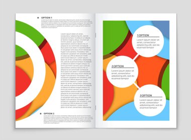 Soyut vektör düzen arka plan set. Sanat kalıp çizmek için, 