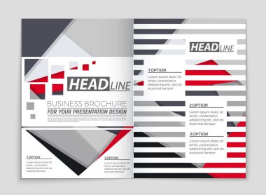 Soyut vektör düzen arka plan set. Sanat kalıp çizmek için, 