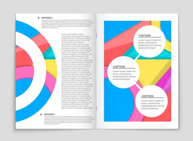 Soyut vektör düzen arka plan set. Sanat kalıp çizmek için, 