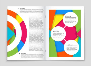 Soyut vektör düzen arka plan set. Sanat kalıp çizmek için, 