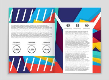 Soyut vektör düzen arka plan set. Sanat kalıp çizmek için, 