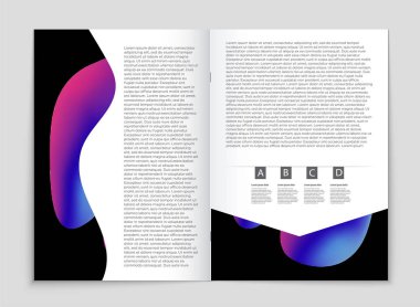 Soyut vektör düzen arka plan set. Sanat kalıp çizmek için, 