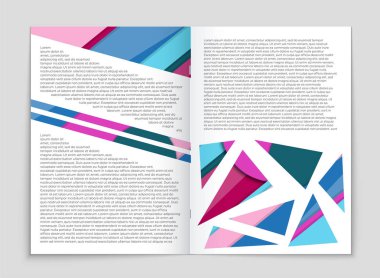 Soyut vektör düzen arka plan set. Sanat kalıp çizmek için, 