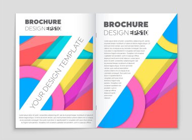 Soyut vektör düzen arka plan set. Sanat kalıp çizmek için, 