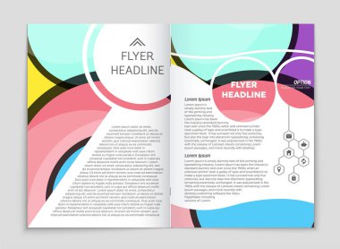 Soyut vektör düzen arka plan set. Sanat kalıp çizmek için, 