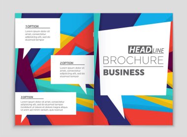 Soyut vektör düzen arka plan set. Sanat kalıp çizmek için, 