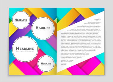 Soyut vektör düzen arka plan set. Sanat kalıp çizmek için, 