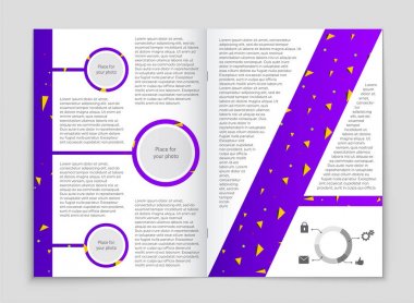 Soyut vektör düzen arka plan set. Sanat kalıp çizmek için, 