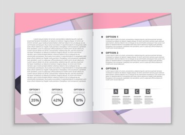 Soyut vektör düzen arka plan set. Sanat kalıp çizmek için, 