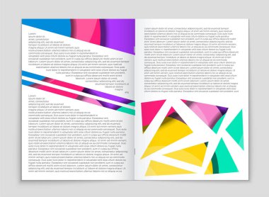 Soyut vektör düzen arka plan set. Sanat kalıp çizmek için, 