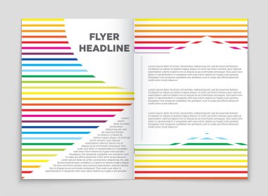 Soyut vektör düzen arka plan set. Sanat kalıp çizmek için, 