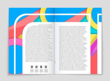 Soyut vektör düzen arka plan set. Sanat kalıp çizmek için, 