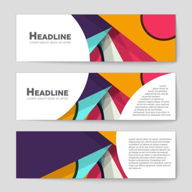 Soyut vektör düzen evin arka plan set. Sanat şablon de için