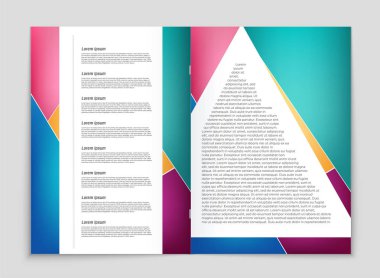 Soyut vektör düzen arka plan set. Sanat kalıp çizmek için, 