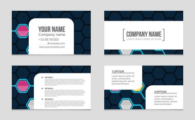 Soyut vektör düzen evin arka plan set.