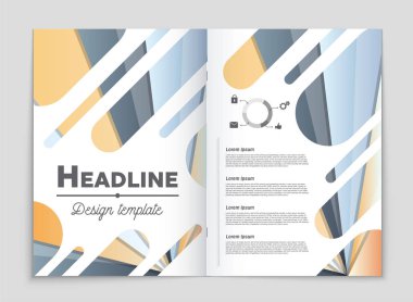 Soyut vektör düzen arka plan set. Sanat kalıp çizmek için, 