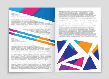 Soyut vektör düzen arka plan set. Sanat kalıp çizmek için, 