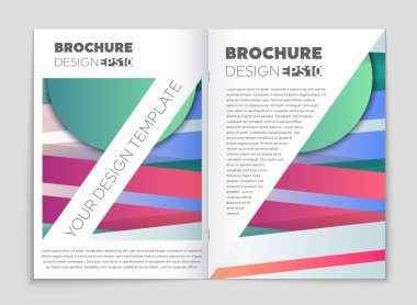 Soyut vektör düzen arka plan set. Sanat kalıp çizmek için, 