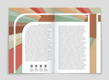 Soyut vektör düzen arka plan set. Sanat kalıp çizmek için, 