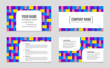 Soyut vektör düzen evin arka plan set.